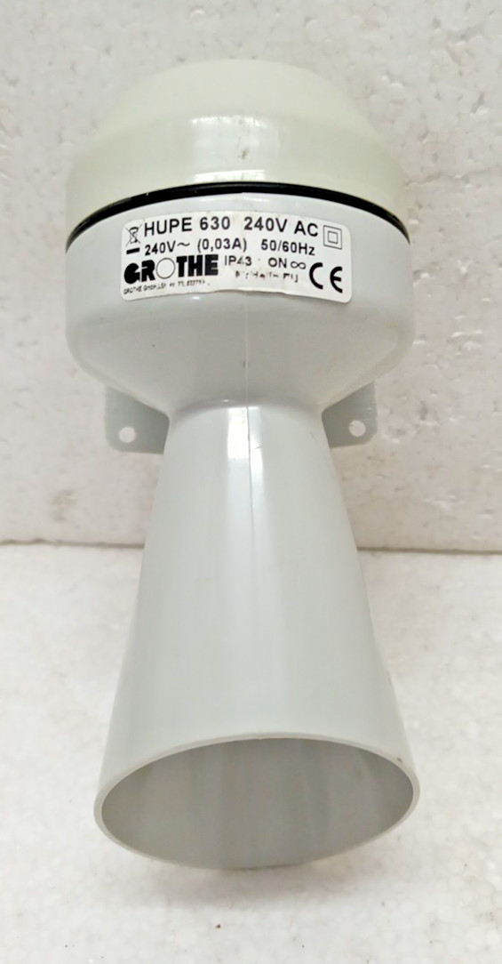 Grothe HUPE 630 Alarm Siren 240V AC 0.03A IP43 Industrial Signal Horn