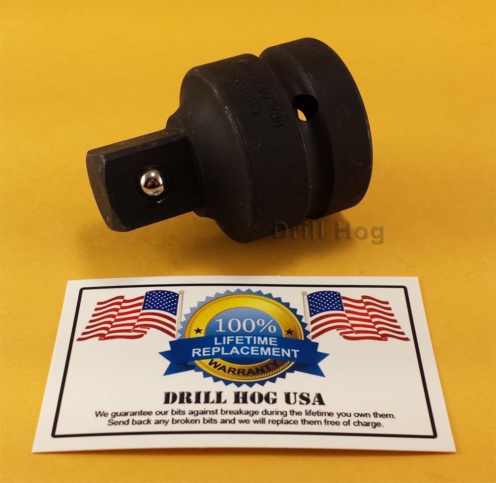 Drill Hog® 3/4" to 1/2" Socket Reducer 3/4" x 1/2" Impact Reducer Socket Adapter