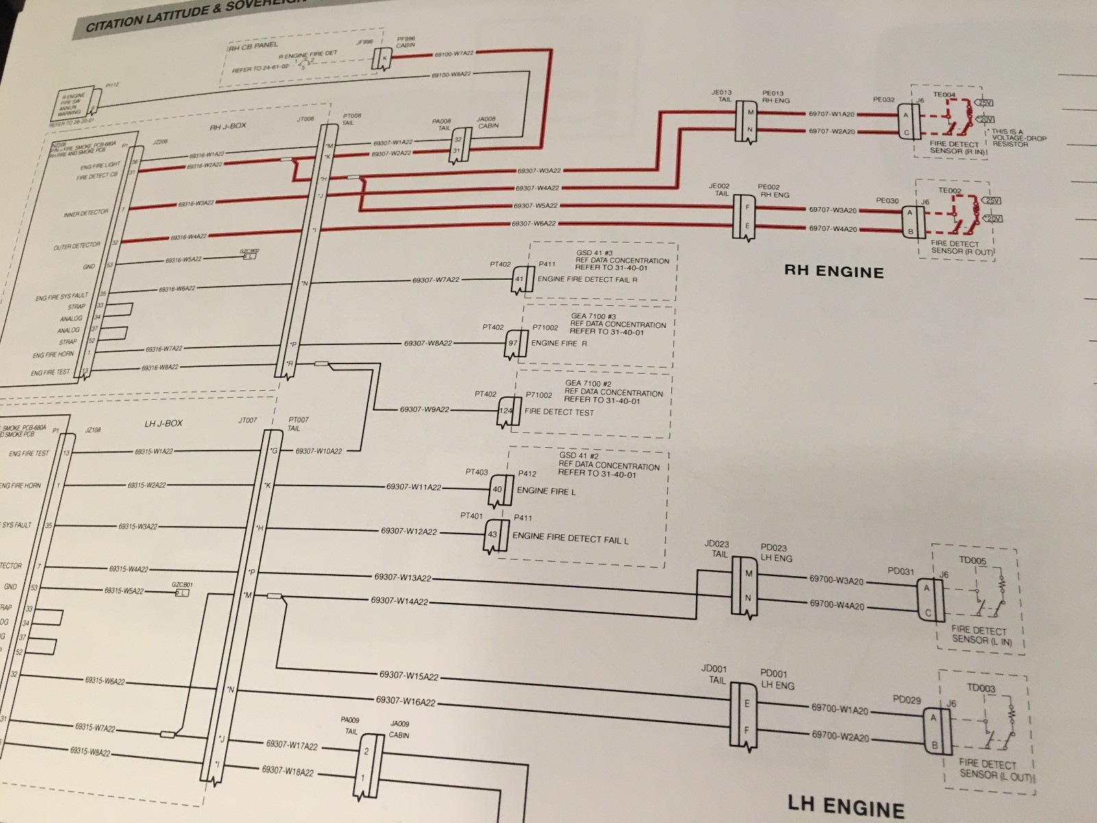 Citation Latitude & Sovereign+ Maintenance Training Schematic Manual