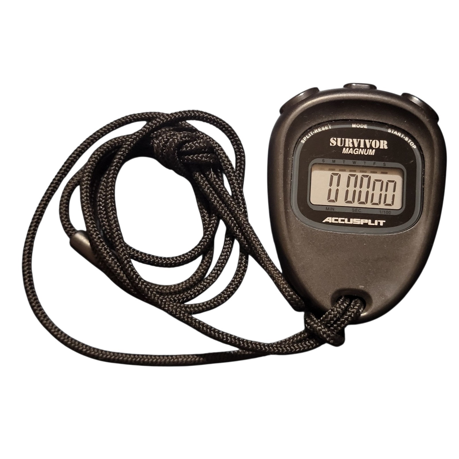 Accusplit Survivor Magnum Event Stopwatch Cumulative Split Large Display Tested