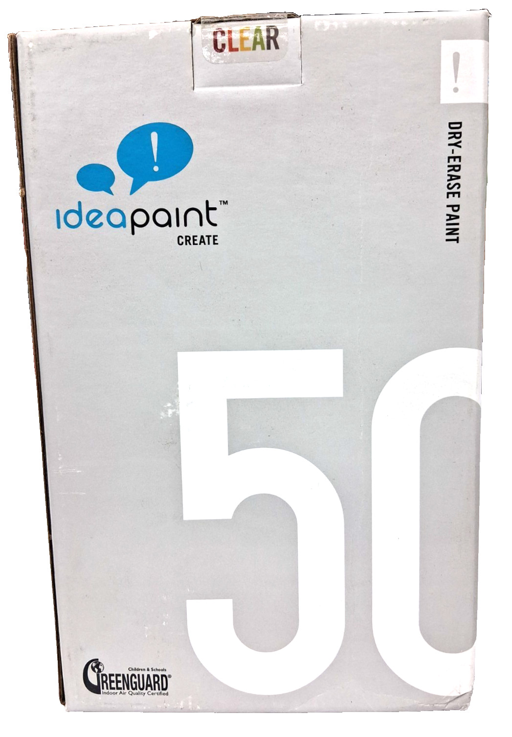 IdeaPaint CREATE, 50 Sq Feet Dry-Erase Paint - Clear - Keep Your Existing Color!