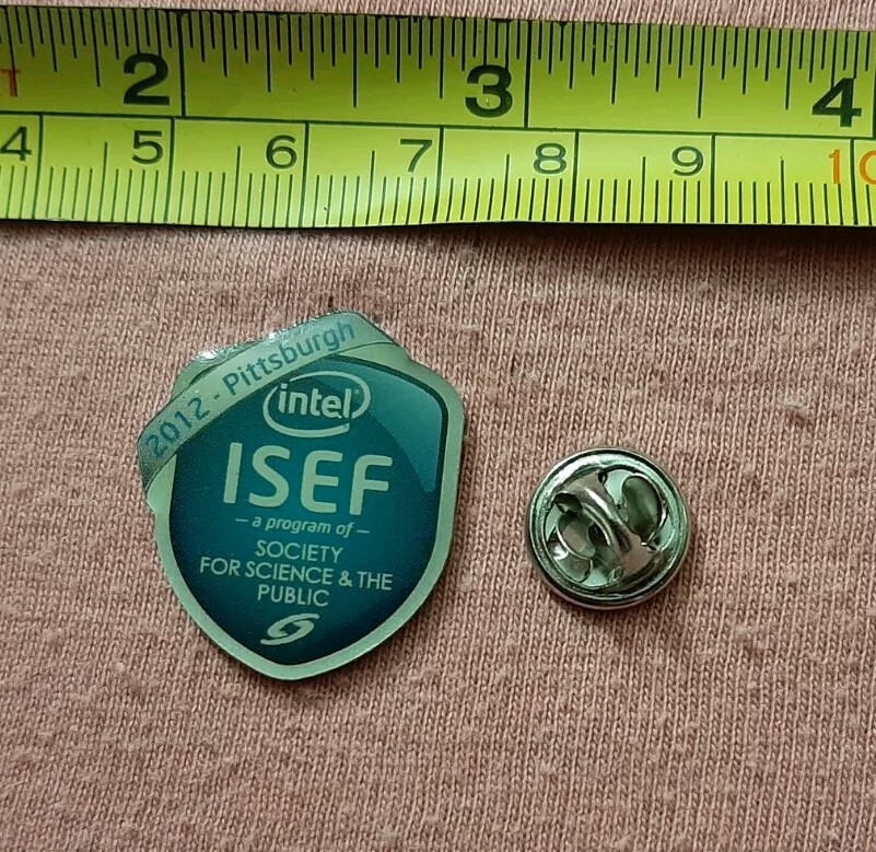 Intel ISEF Logo Pittsburgh 2012 lapel pin Society for Science & The Public