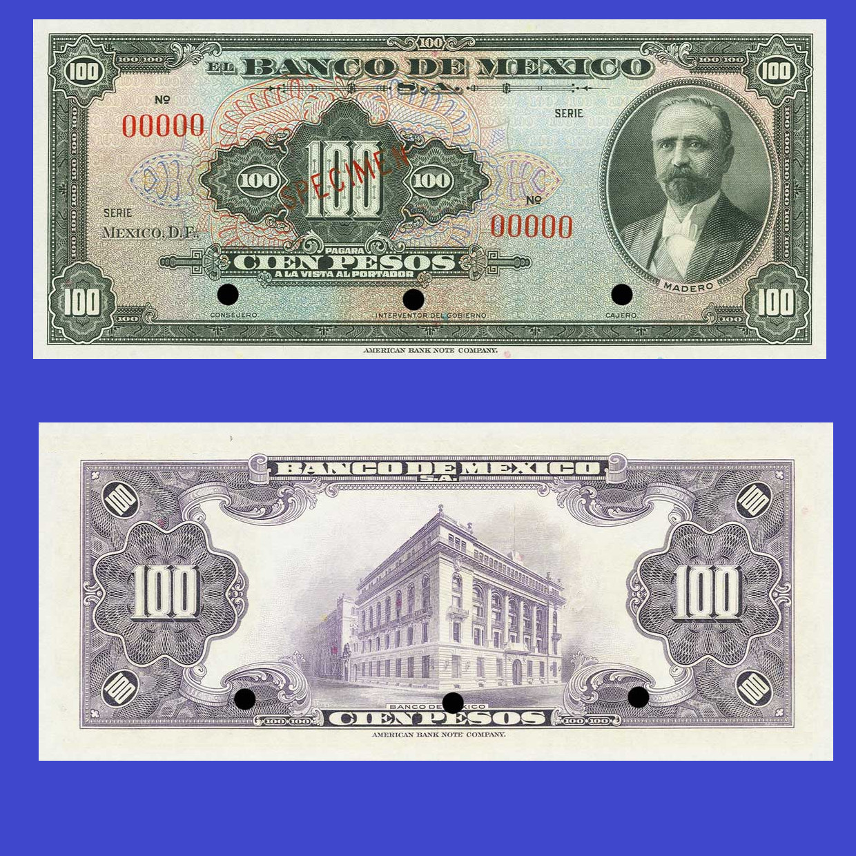 mexico   100 pesos 1936 -/ Copy