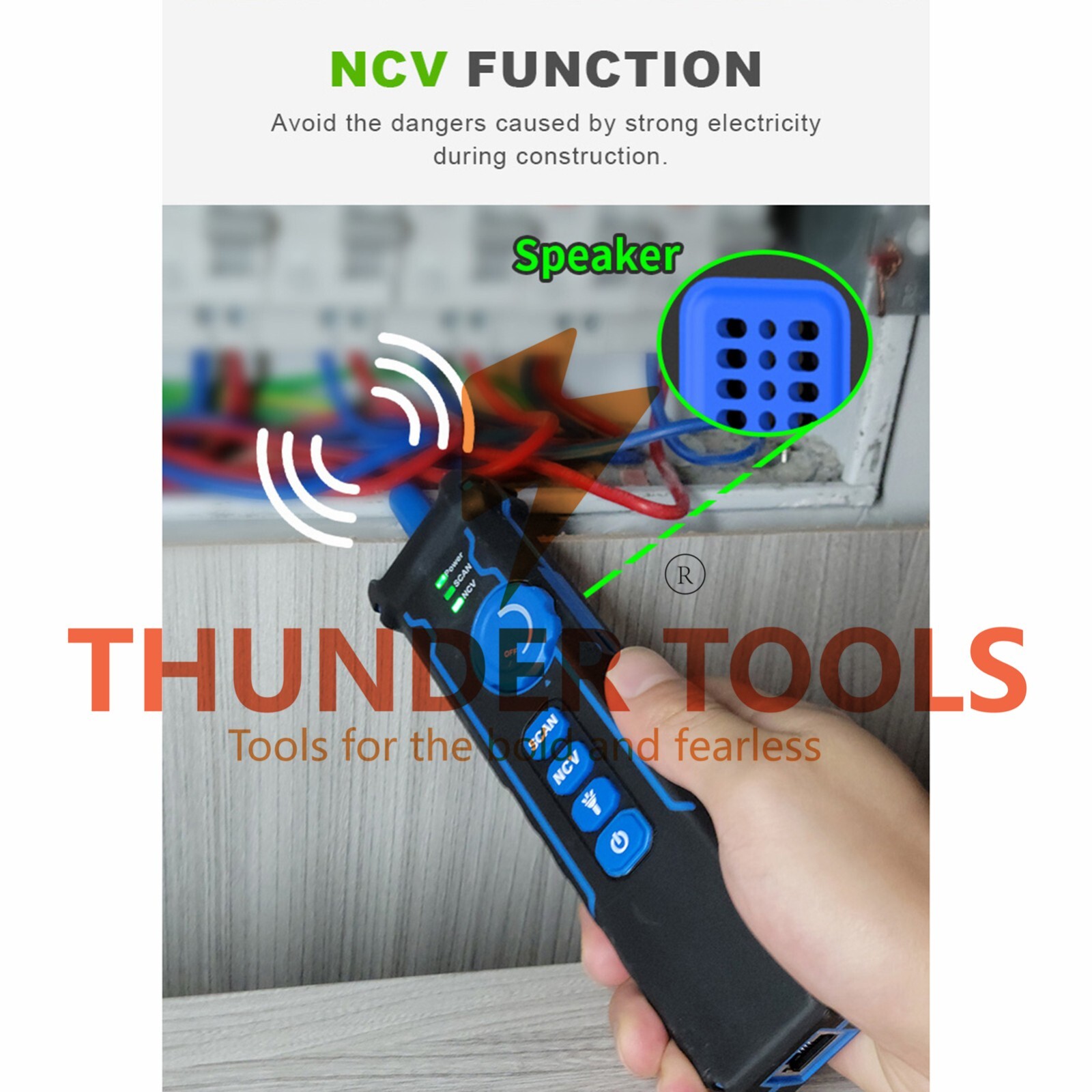 Thunder Tools NOYAFA Optical Wire Meter Tracer LCD Digital Network Cable