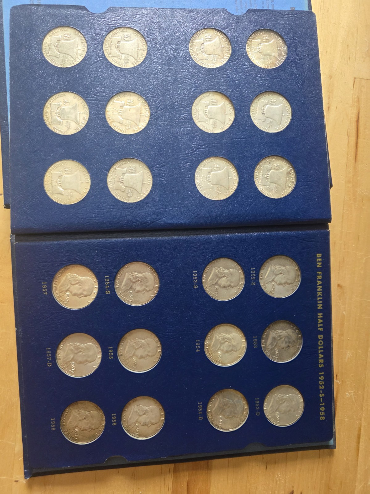 Complete Franklin Half Dollar Set 1948-1963 35 Coins, 90% Silver