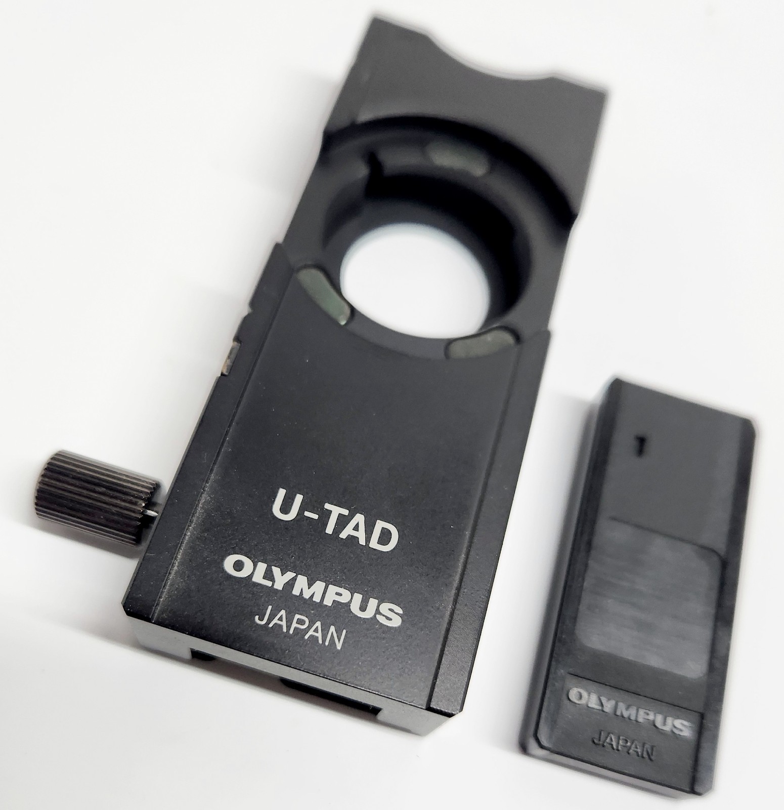 Olympus U-TAD BX CX Microscope Compensator Adapter w/Blank Plate