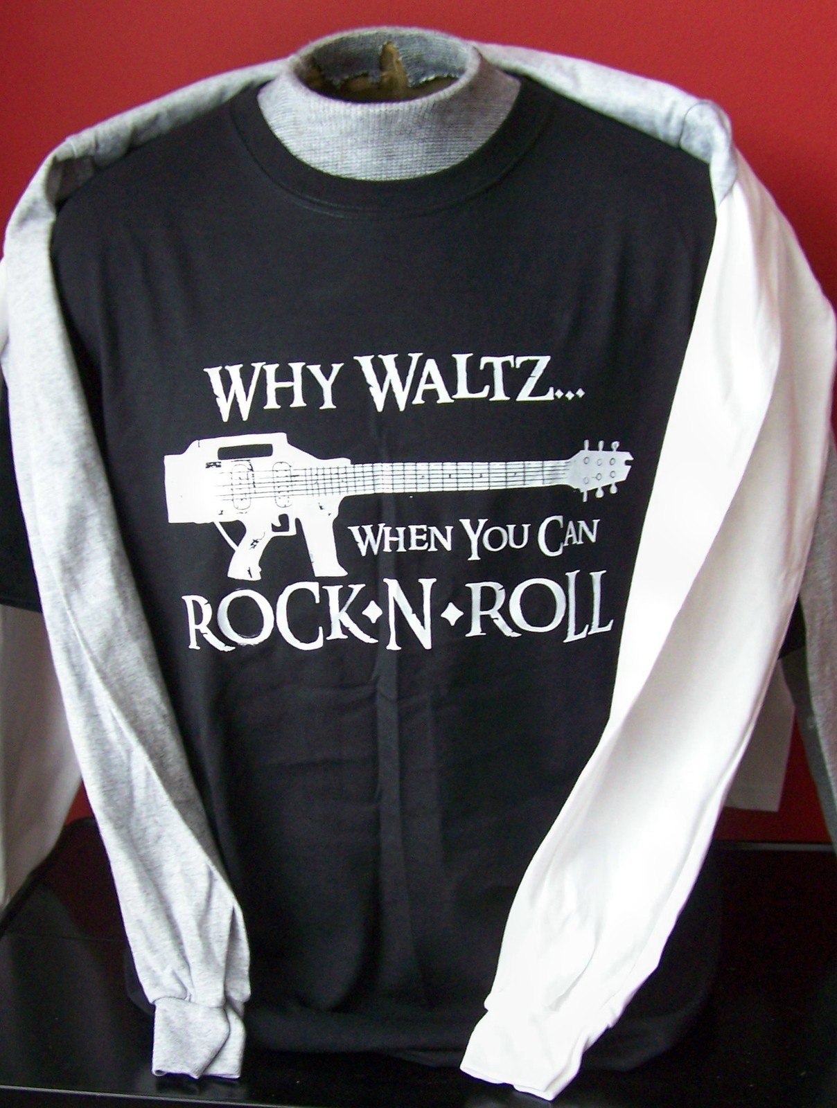 WHY WALTZ WHEN YOU CAN ROCK - N - ROLL LONG SLEEVE T-SHIRT SIZE XL and more