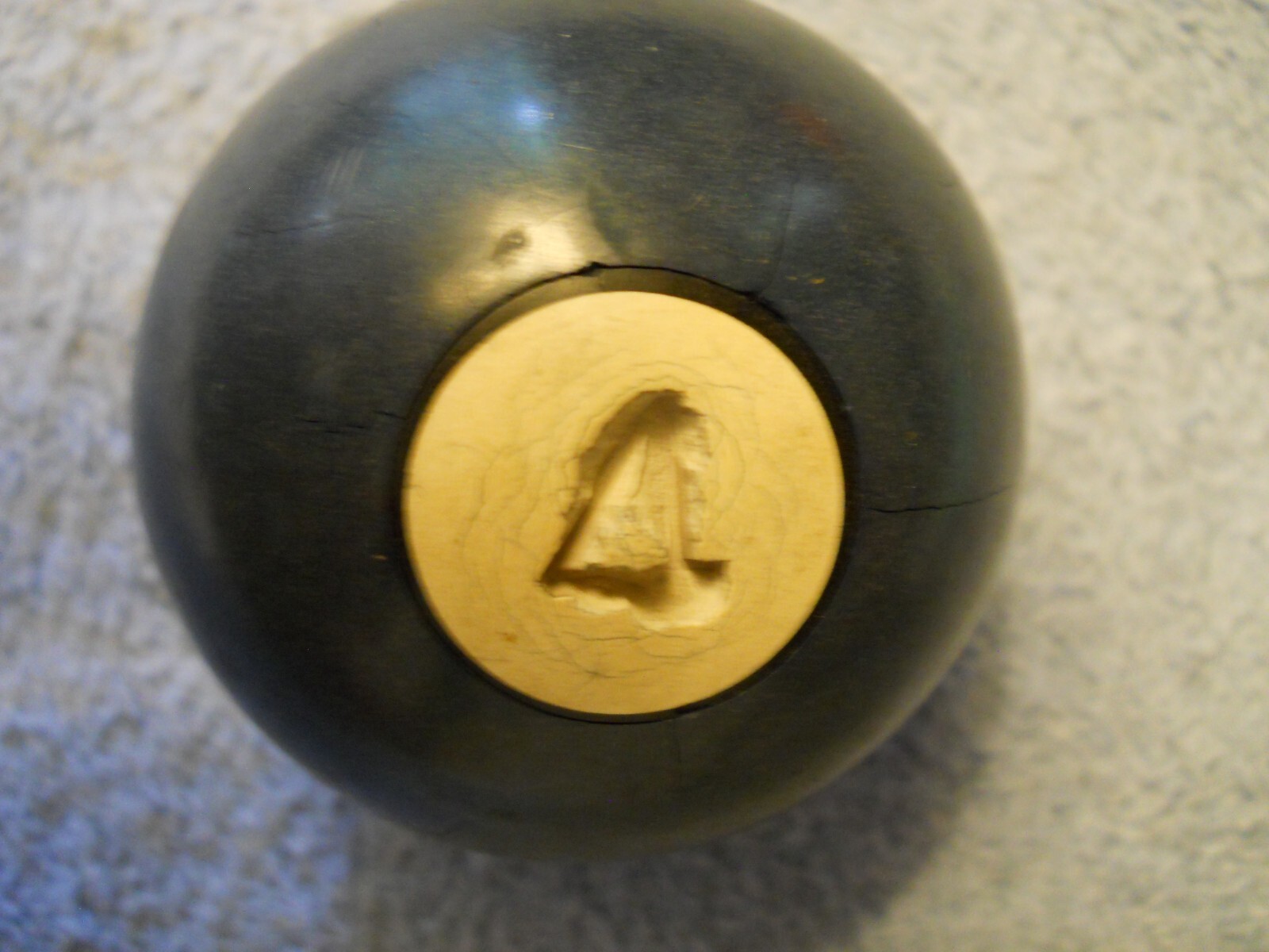 Vintage Clay Billiard Ball - #4