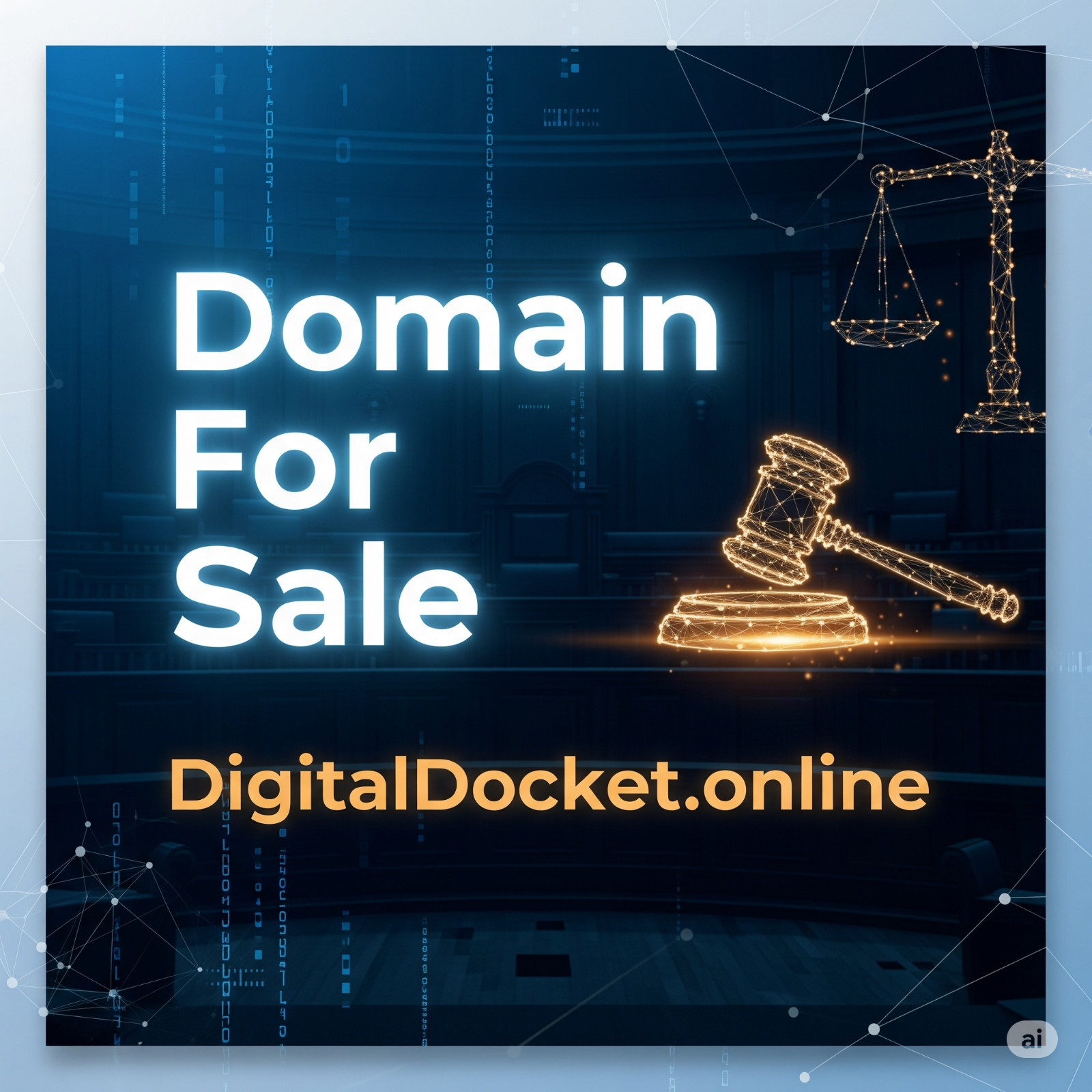DigitalDocket.online Domain For Sale. Premium Domain In Law Courts Crime Legal