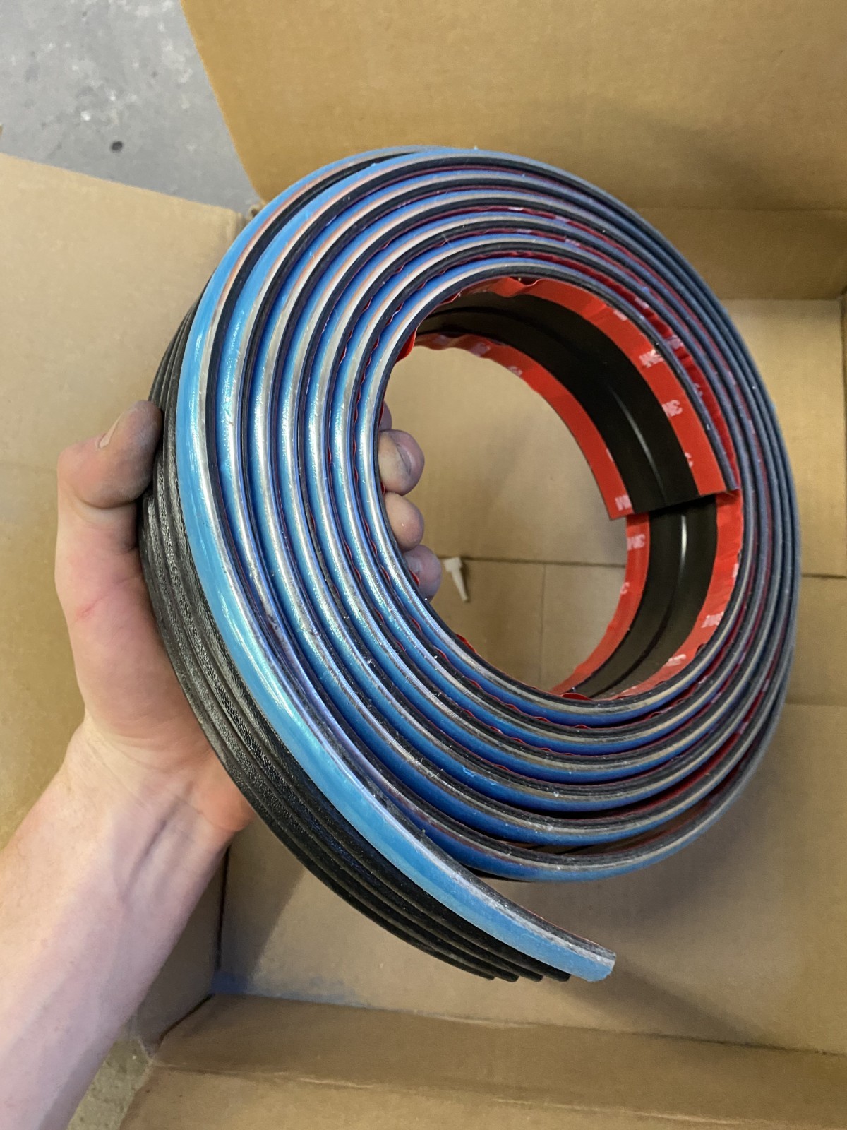 Unidentified Brand New Sill/Trim Strip Heavy Duty Self Adhesive Chrome Black 3M