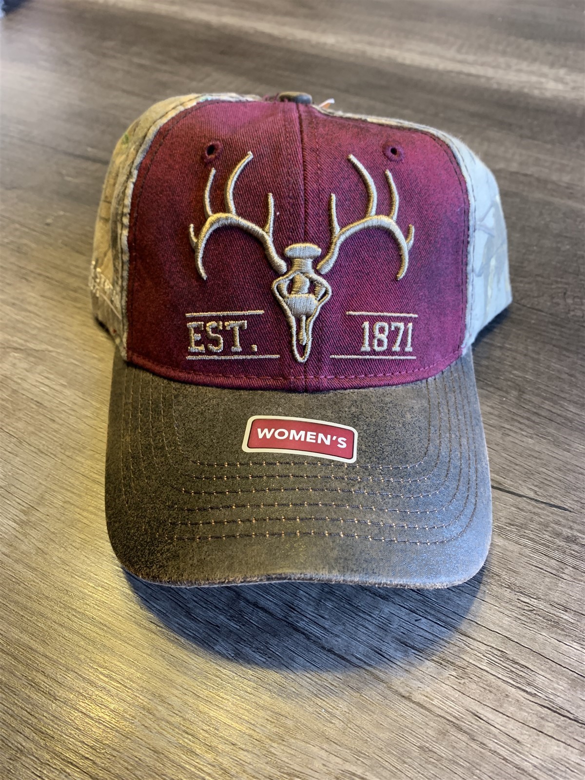 Field & Stream Women's Camo Ext. 1871 Bone Hat Adjustable OSFM