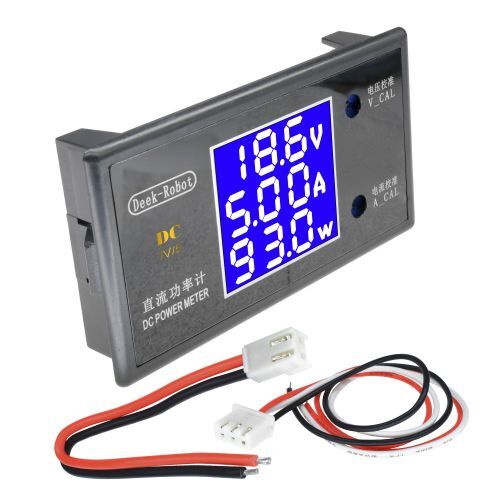 Digital DC 50V 5A 250W LCD Voltmeter Ammeter Voltage Current Volt Power Meter