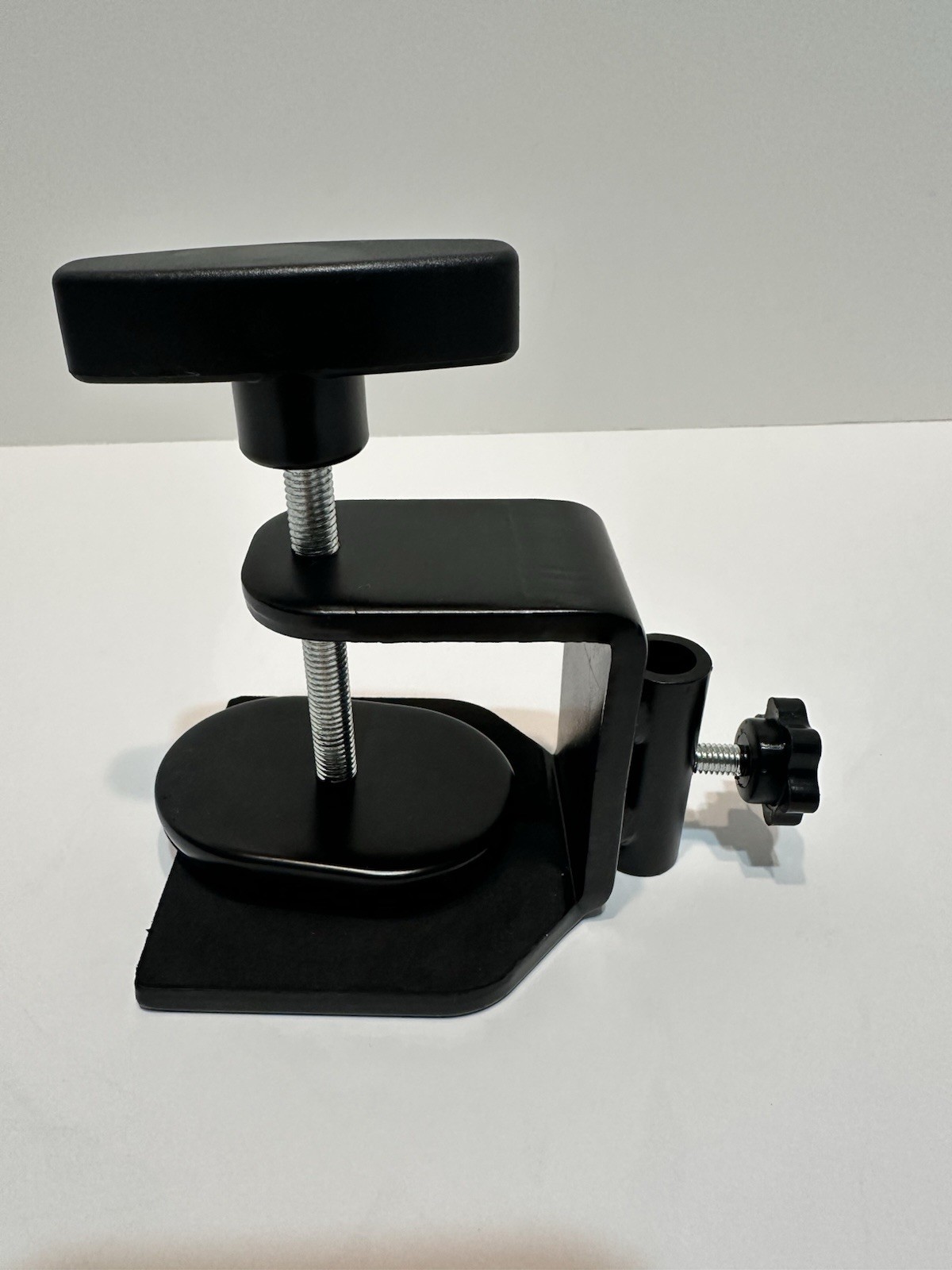 C Type Adjustable Metal Mounting Table Clamp W/ Plastic Handle. Base Universal