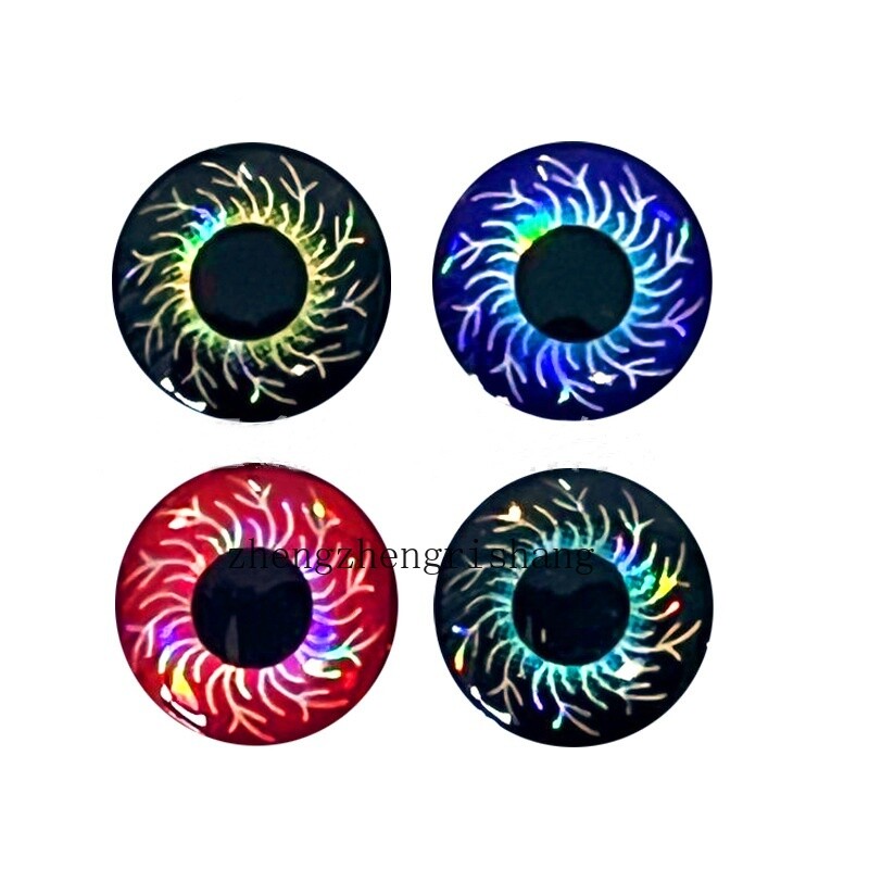 200Pcs 4D Fishing Lure Eyes 3-12mm Holographic Eyes Fly Tying Jigs Tackle Crafts