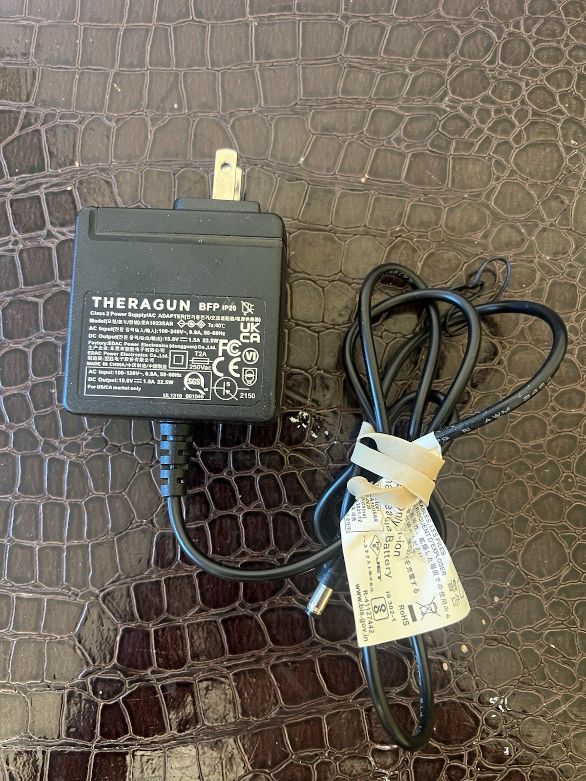 Genuine Theragun Charger EA1023SAR Power Adapter 15V OEM Original AC Cord