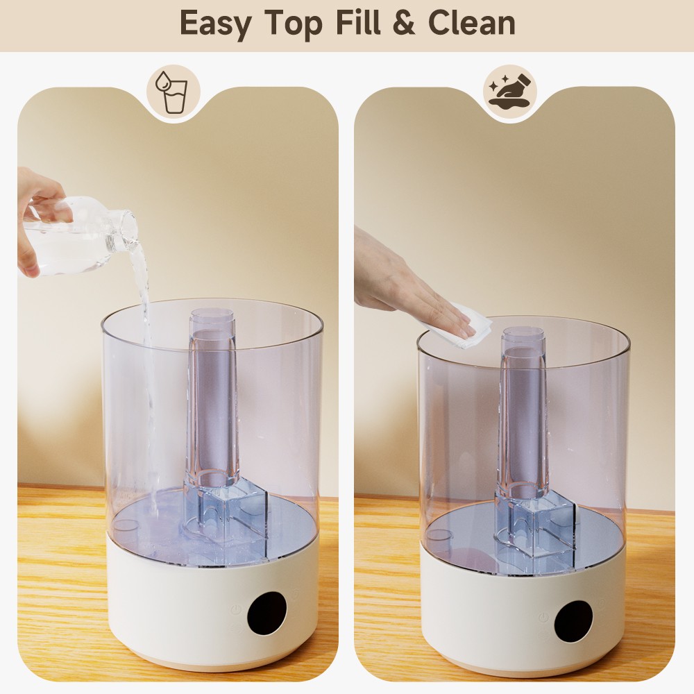 Humidifiers 7.8L Cool Mist Top Fill Essential Oil Diffuser W/ UV sterilization