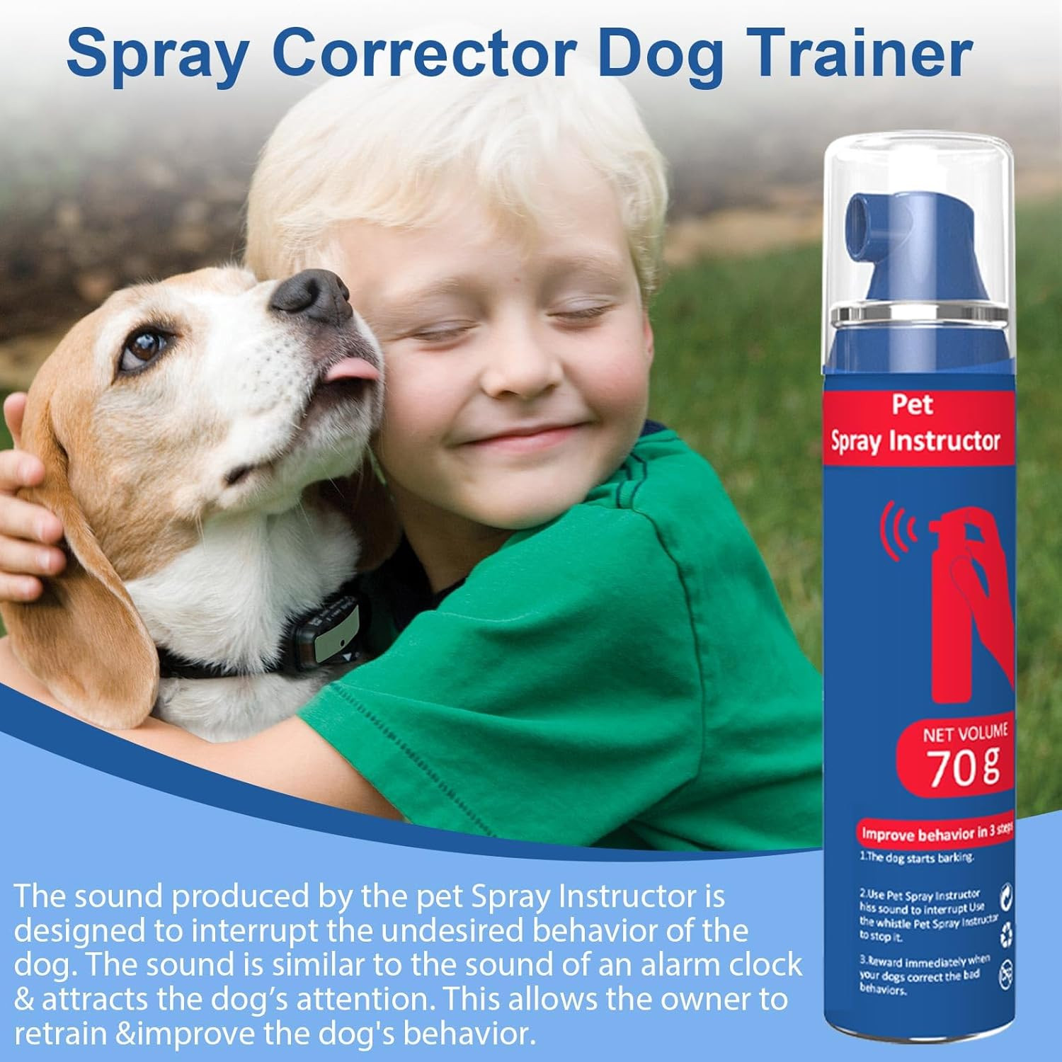 Corrector Spray Dog Trainer 70Ml 1 Pack Pet Trainer Spray, Corrector Spray for D