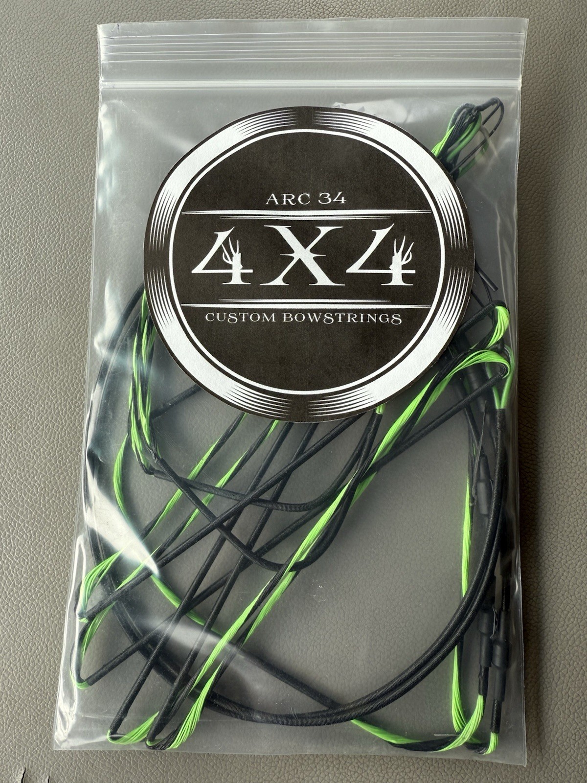 NEW 4x4 Mathews ARC 34 Bow Strings String COMPLETE SET Flo Green and Black