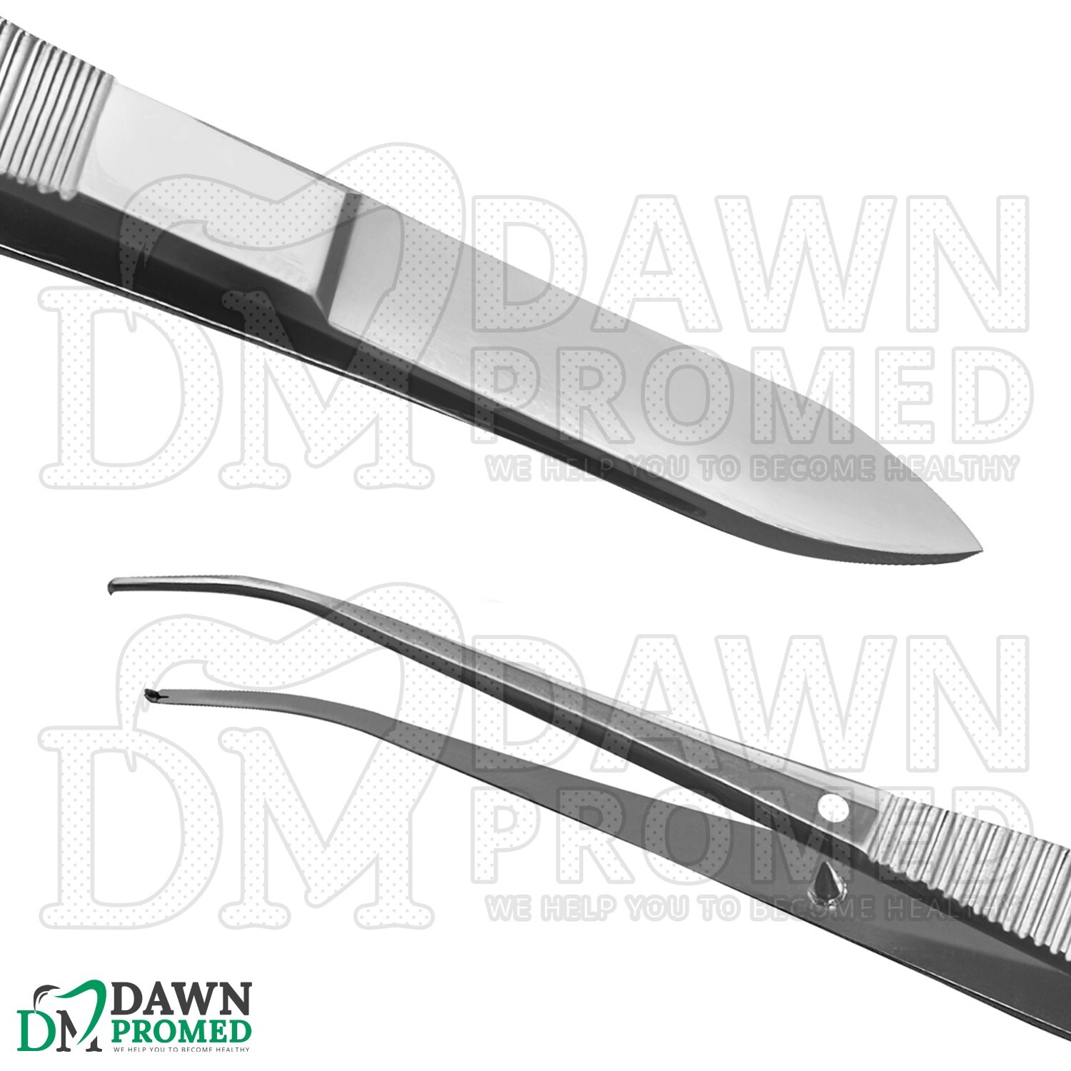 Iris Tissue Forceps 4″ Half-Curved 1×2 Teeth Eye Surgery Ophthalmic Instruments