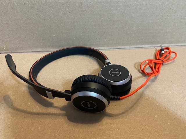 Jabra Evolve ENC010 On-Ear Headset with inline controller -Used