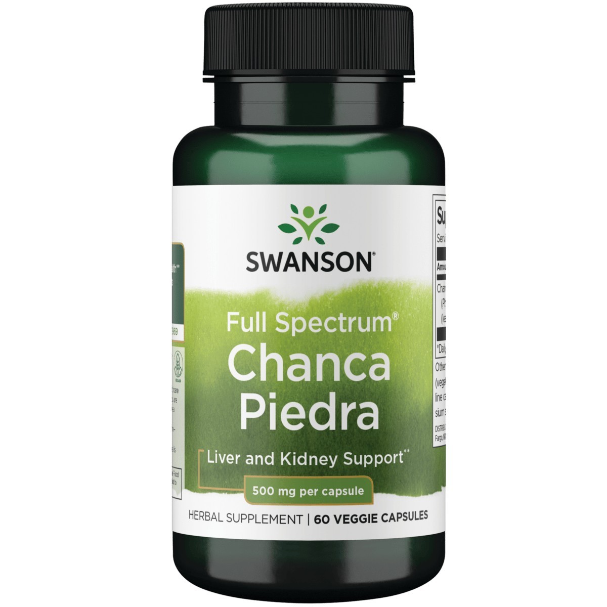 Swanson Full Spectrum Chanca Piedra 60 Veg Caps 500 mg 60 Veg Capsule - Wellness