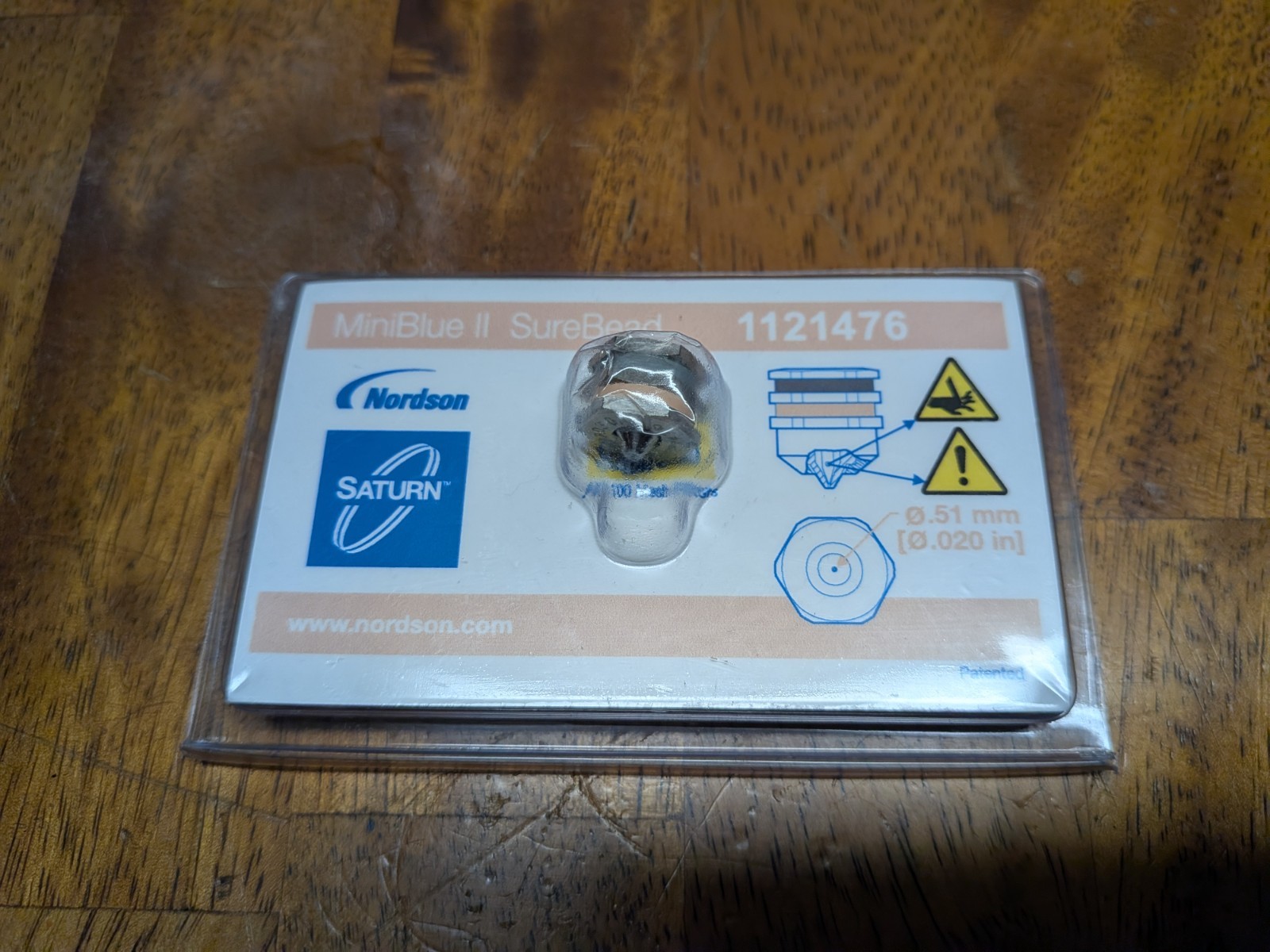 Brand New!!! Nordson 1121476 MiniBlue II SureBead Glue Nozzle 0.51mm (0.020 in.)