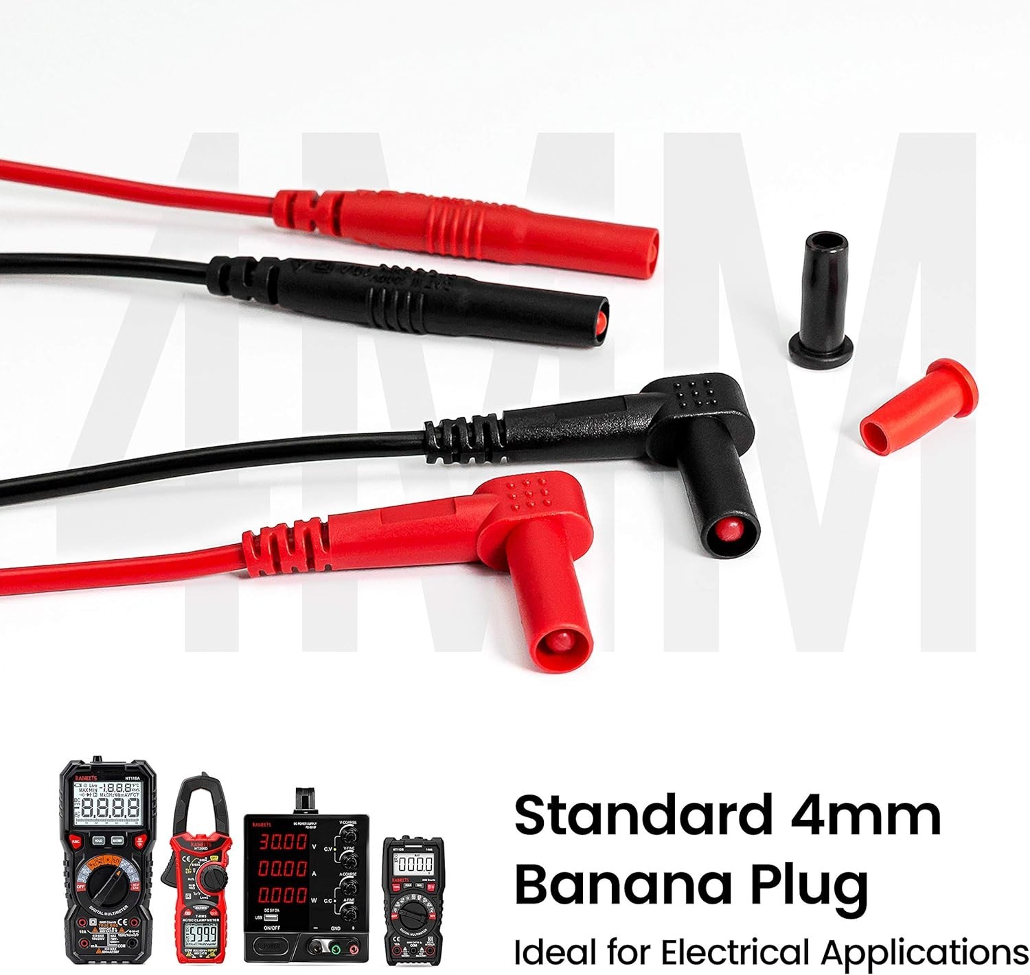 23PCS Multimeter Leads Kit with Replaceable Precision Probes Set and Alligat...