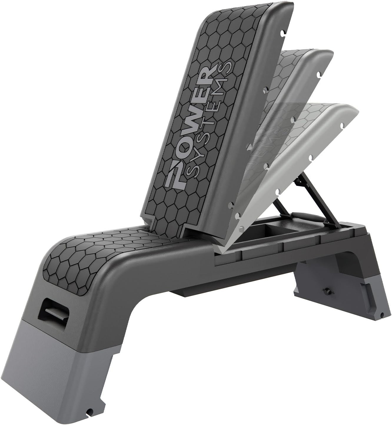 Power Systems Step Bench & Weight Bench | Aerobic Platform & Plyo Box for Cardio