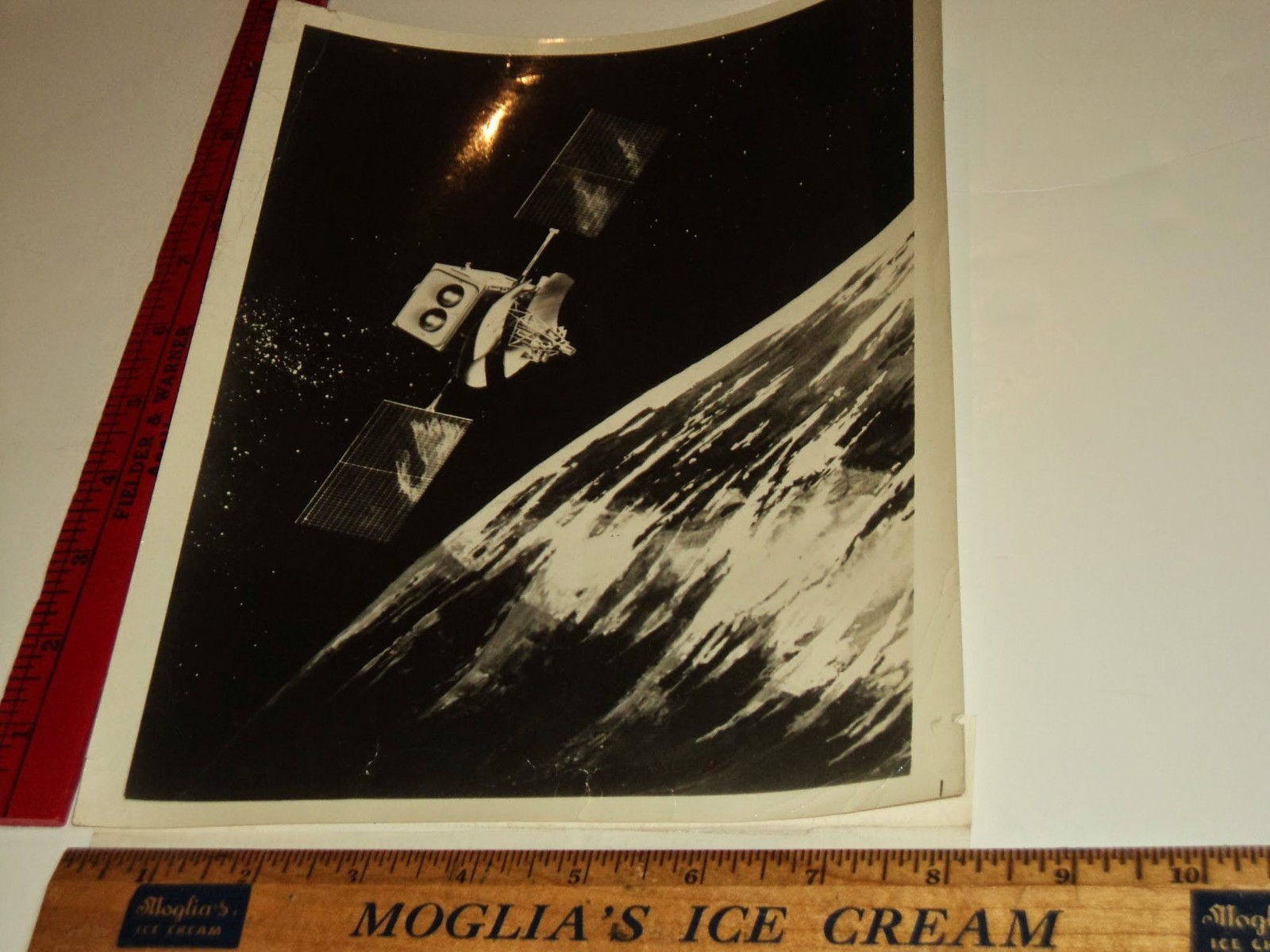 Rare Historic Orig VTG 1978 Artist Concept RCA Satcom III Space Satellite Photo