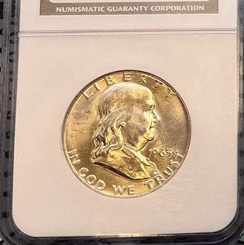 1963-D 50c Franklin Half Dollar NGC MS65
