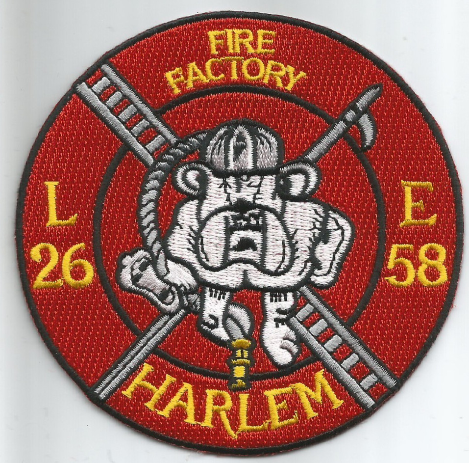 New York City - Engine - 58 / Lad-26 "Fire Factory", NY (4" round) fire patch