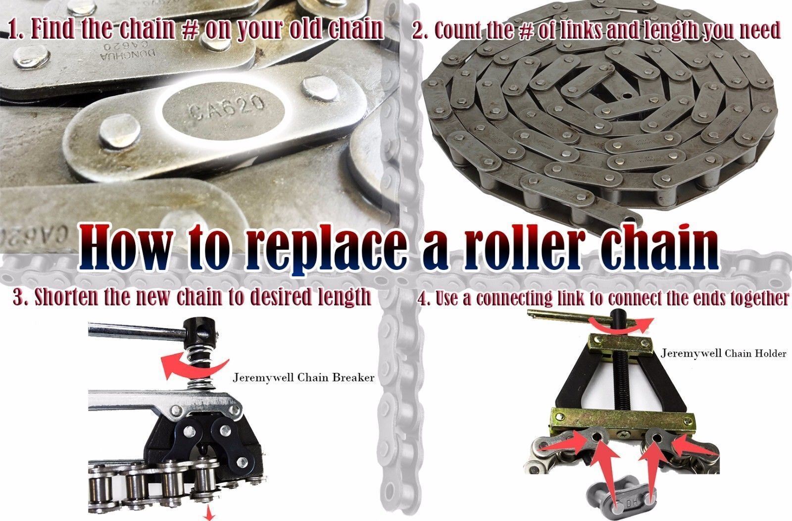 50-2 Double Strand Roller Chain Connecting Link (4PCS)