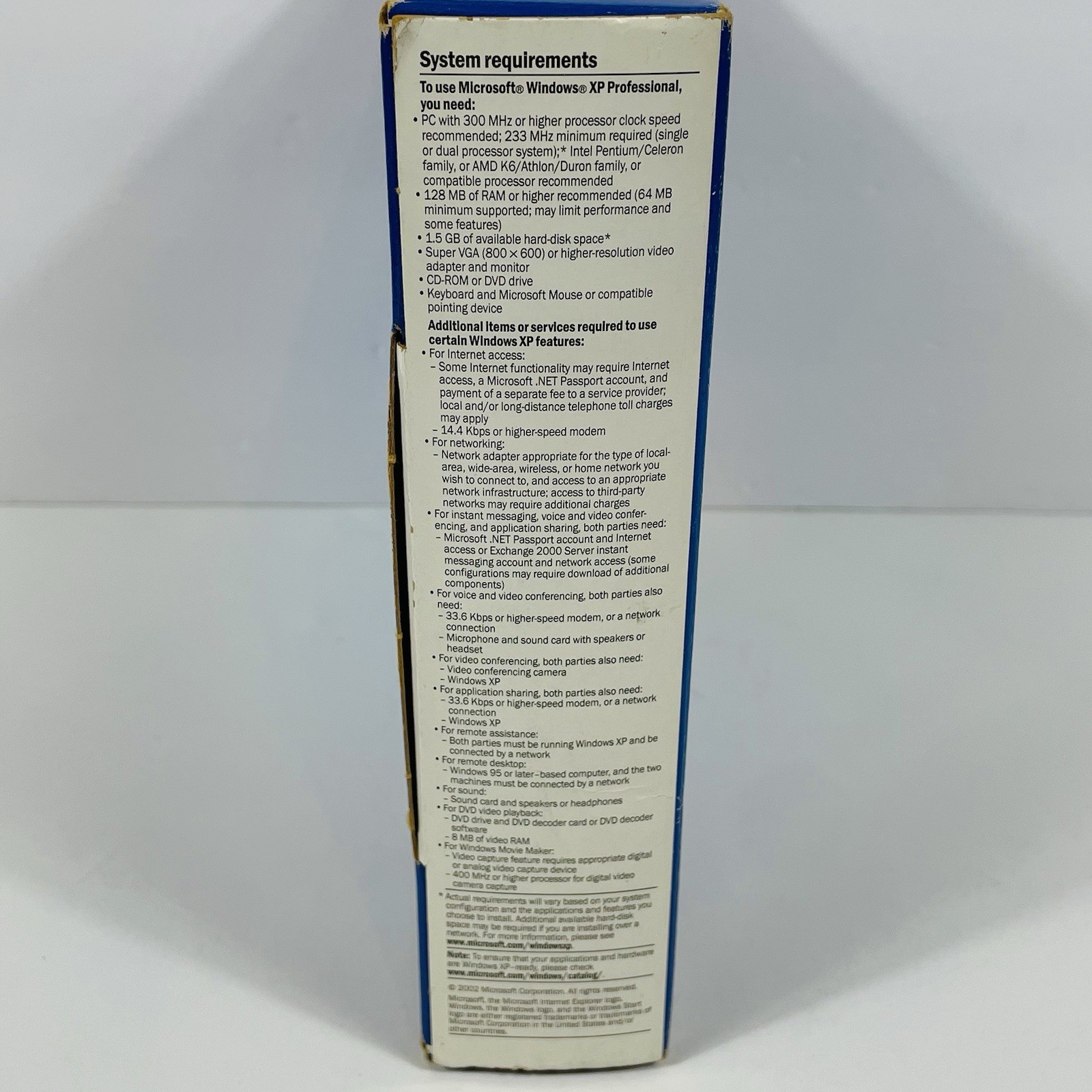 Microsoft Windows XP Professional Upgrade w/ Service Pack 1 Big Box Software