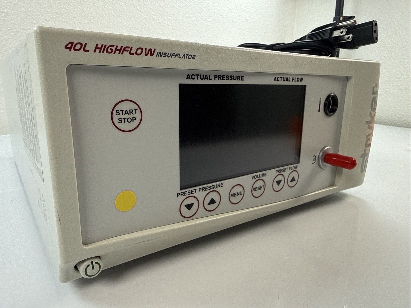 Stryker 40L CORE Highflow Insufflator, 620-040-503 - Free Fast Shipping Clean