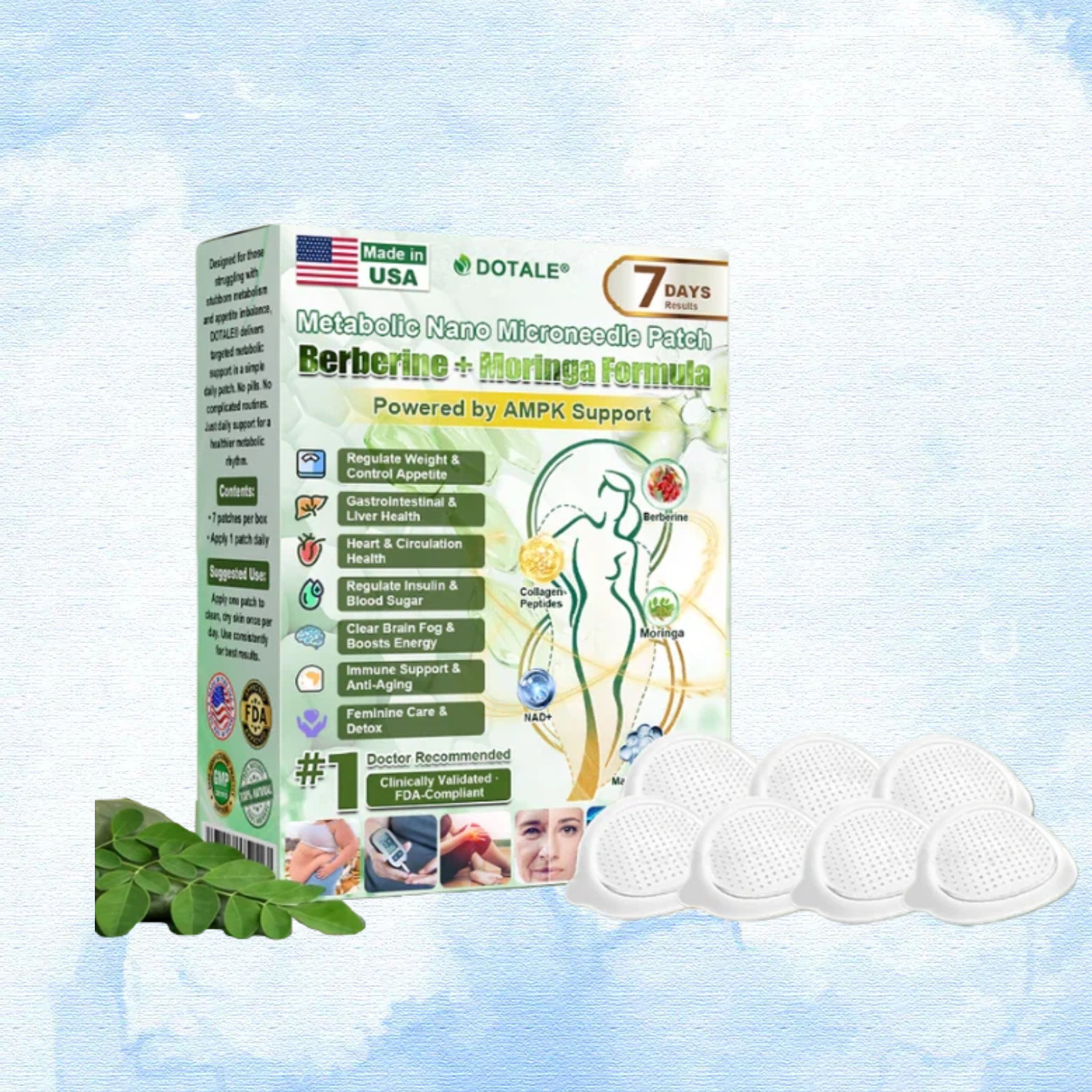 Metabolic DOTALE Nano Microneedle Patch(7pcs/box)