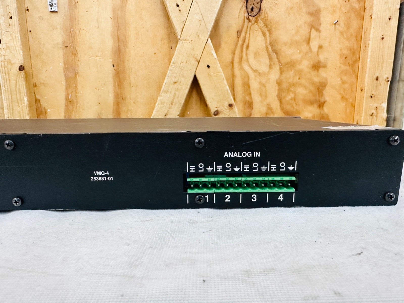 Wohler Technologies VMQ-4 Analog Audio Monitor Panel - Tested & Working - ONE