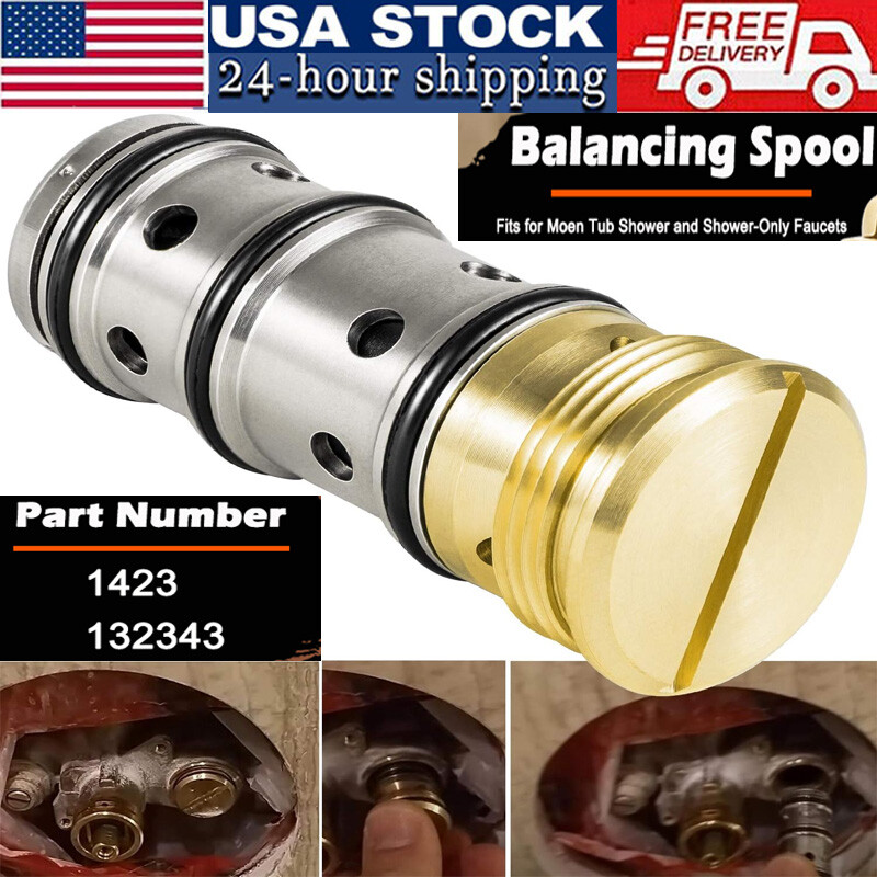 1423 Balancing Spool for Moen Moentrol Tub Shower Balance Faucet Genuine 132343