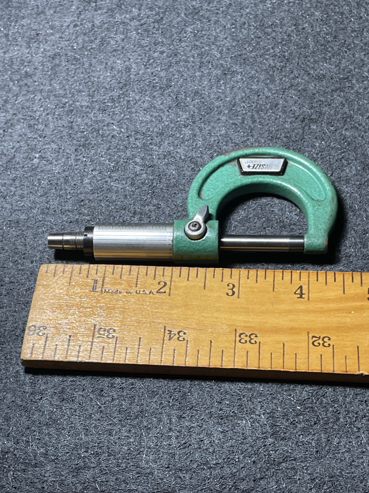 INSIZE micrometer. Machinist Tool. Loose Ratchet Stop / .0001” Resolution
