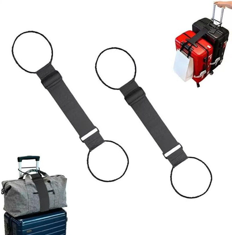 Luggage Straps for Suitcases，Multi-Use Strong Adjustable Luggage Connector St...