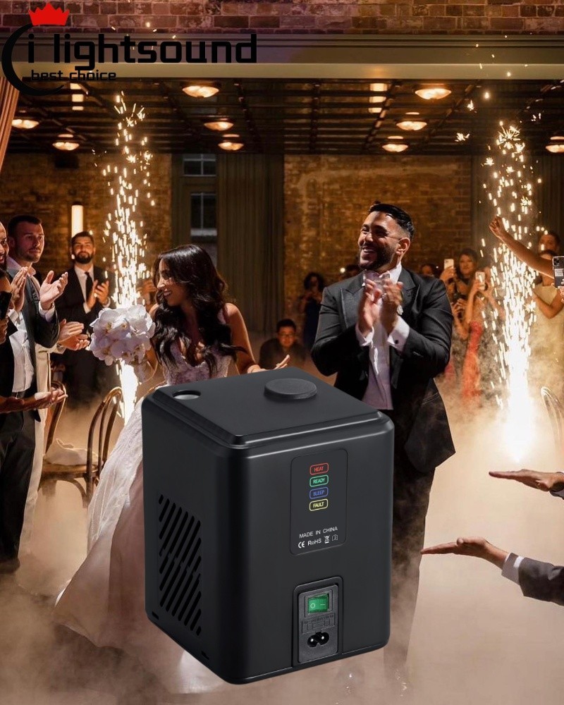 4pc DJ party wedding mini spark 350W cold spark firework sparkle machine remote