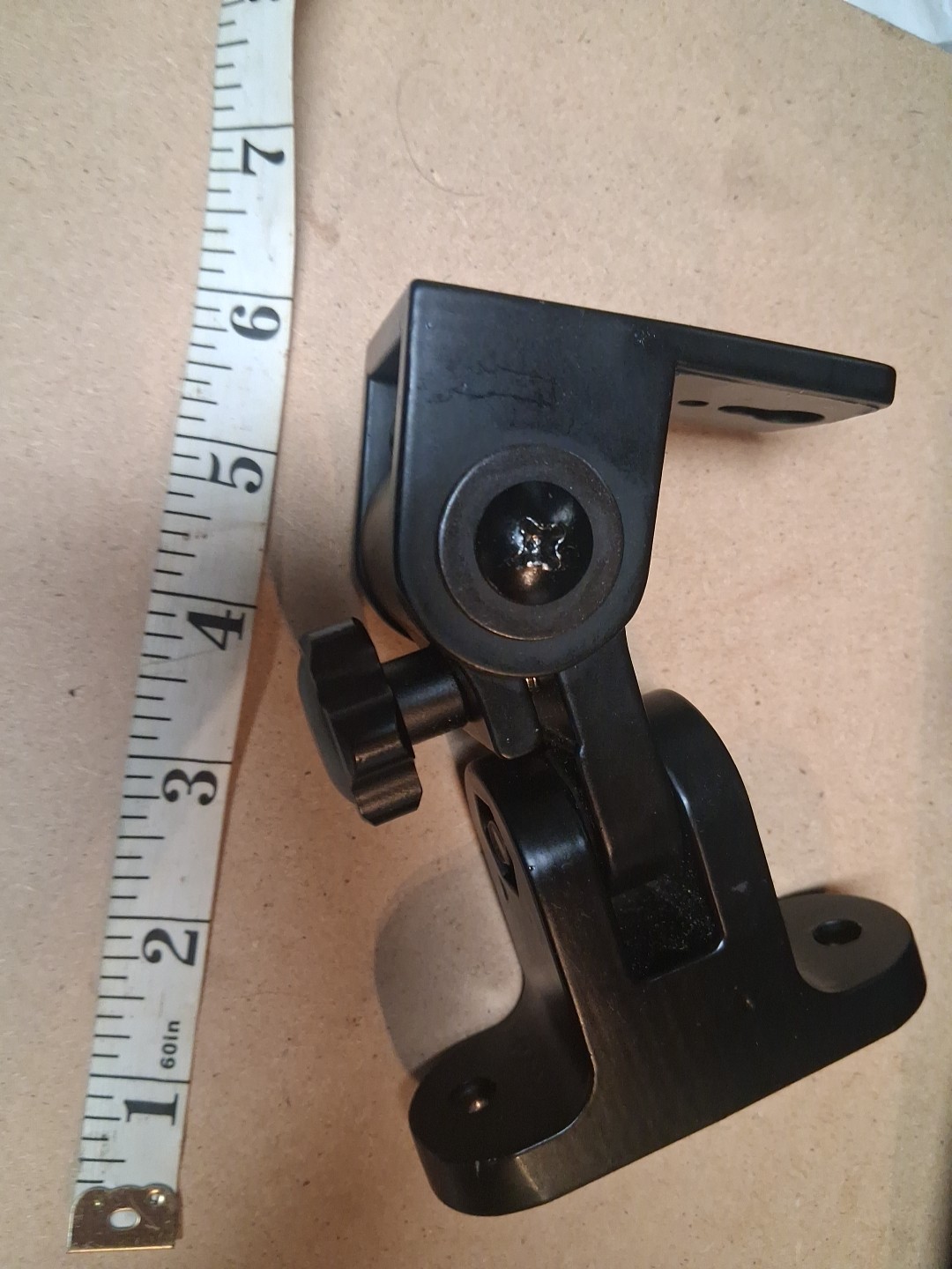 2 Universal Speaker Wall/Ceiling Mount Brackets,180°Adjustment, Black Metal