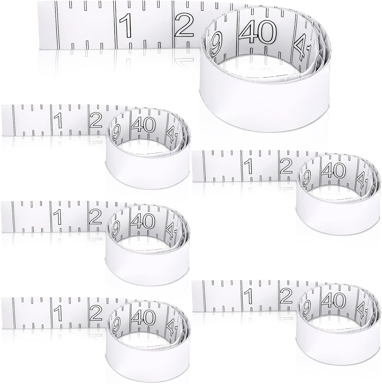 6 Pcs 42 Inch Adhesive Fish Ruler Fishing Measuring Tape for Fishing Boat Kayak