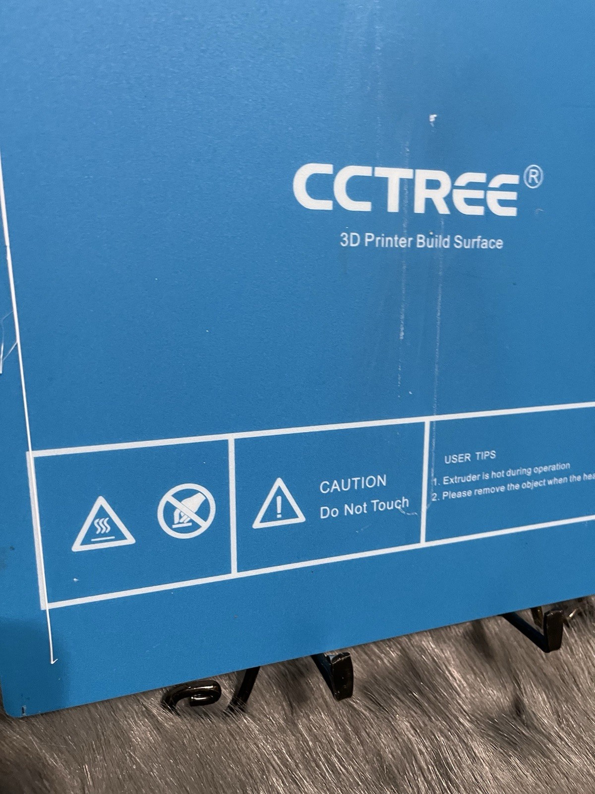 CCTREE 3D Printer Build Surface Blue 12x12x12 in Square Platform Sheet Blue