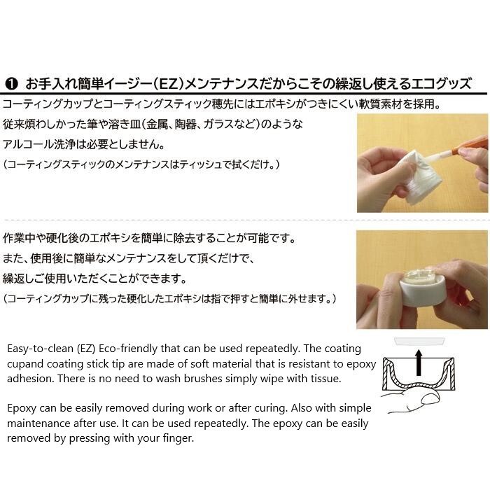 FUJI EZ Coating Kit (EZCKM) Set of Coating Cup & Coating Stick Reusable Coating