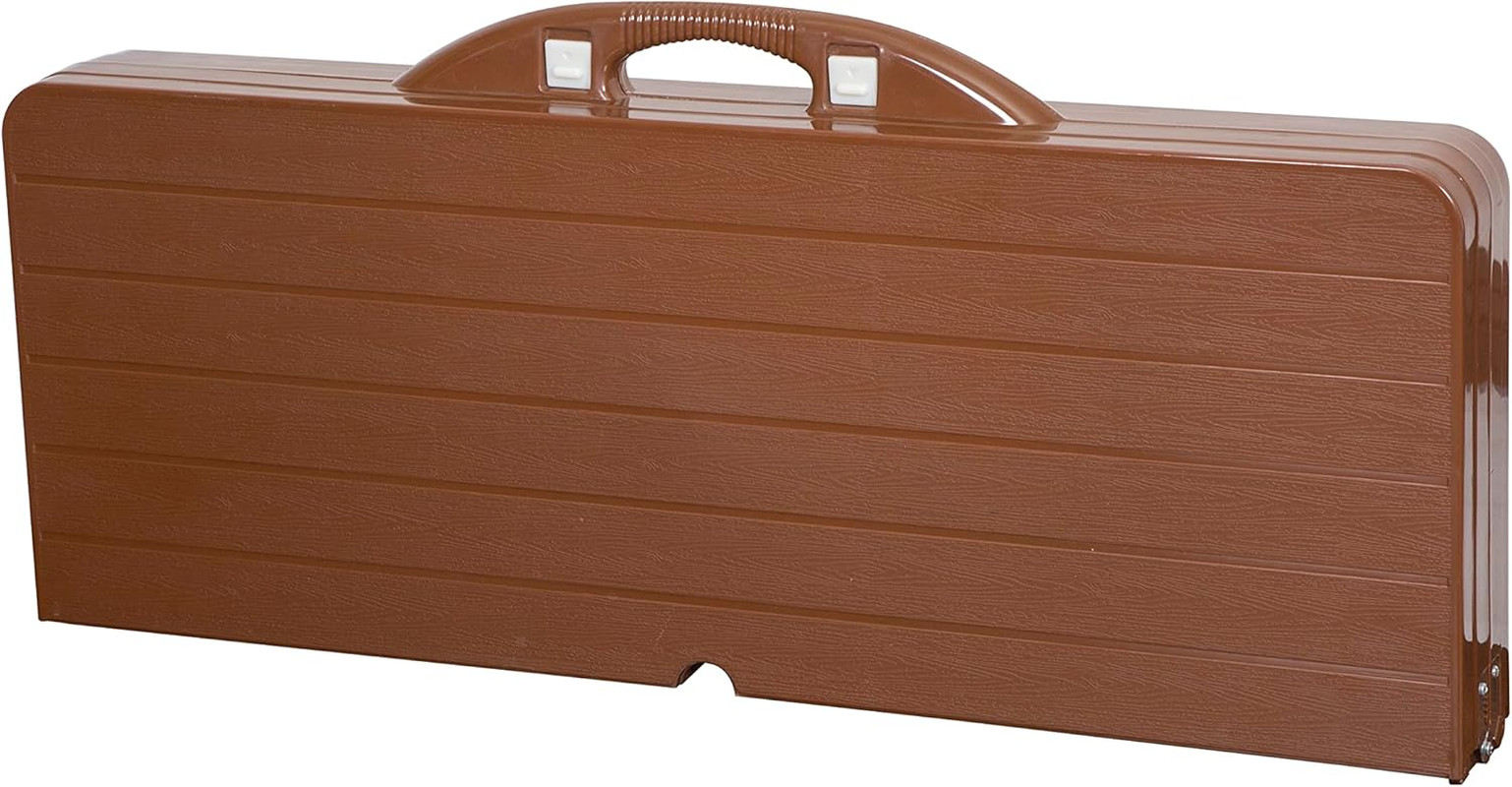 Picnic Table and Umbrella Combo - Brown