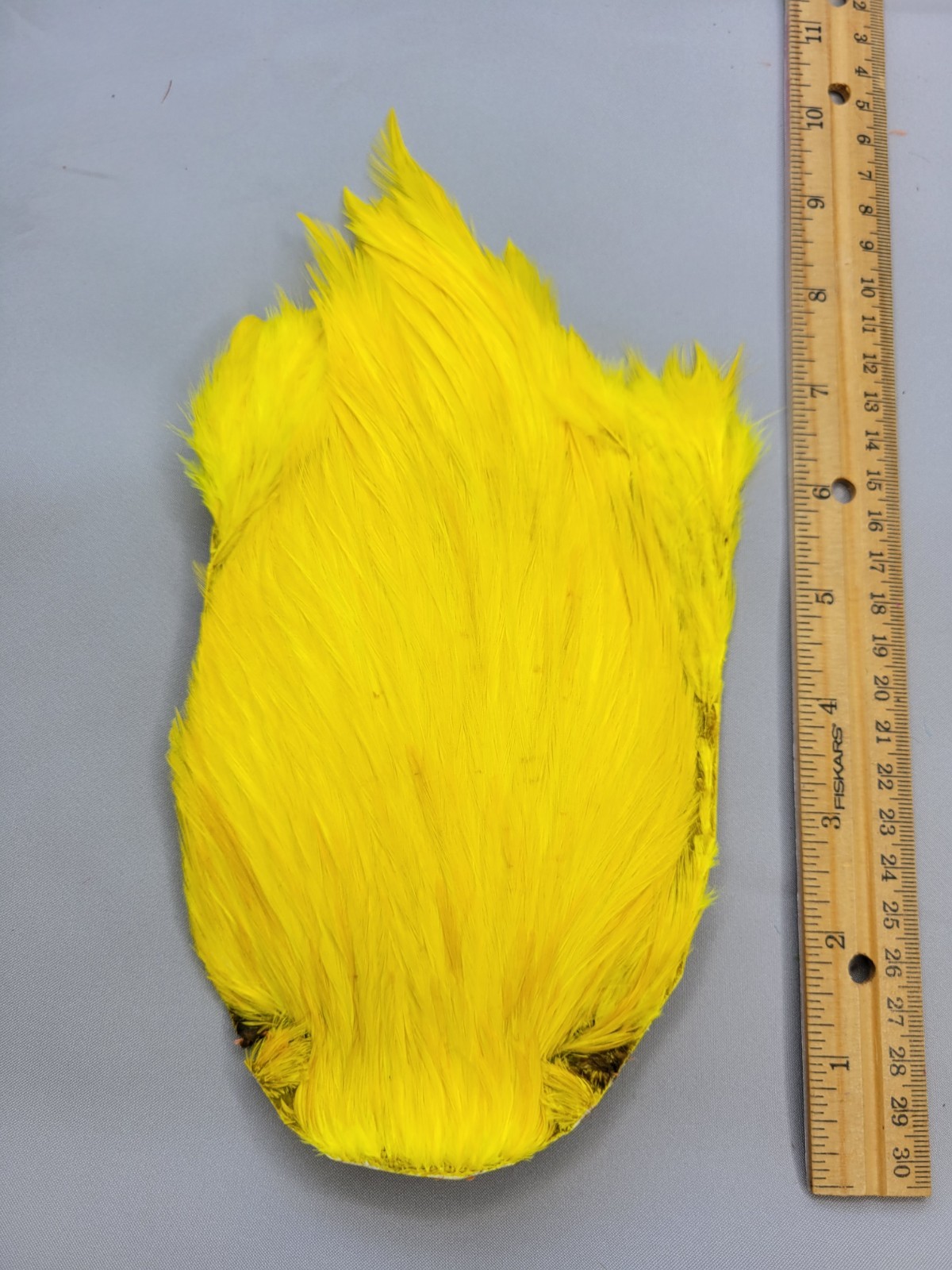 Lot 133,  Top Quality  YELLOW  India Rooster Streamer Neck Cape Feathers