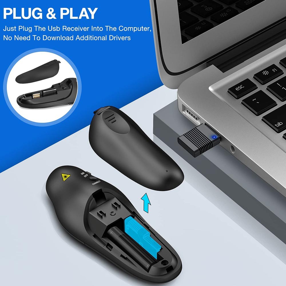 User-Friendly Sturdy High-Performance Multi-Functional Wireless Presenter Remote