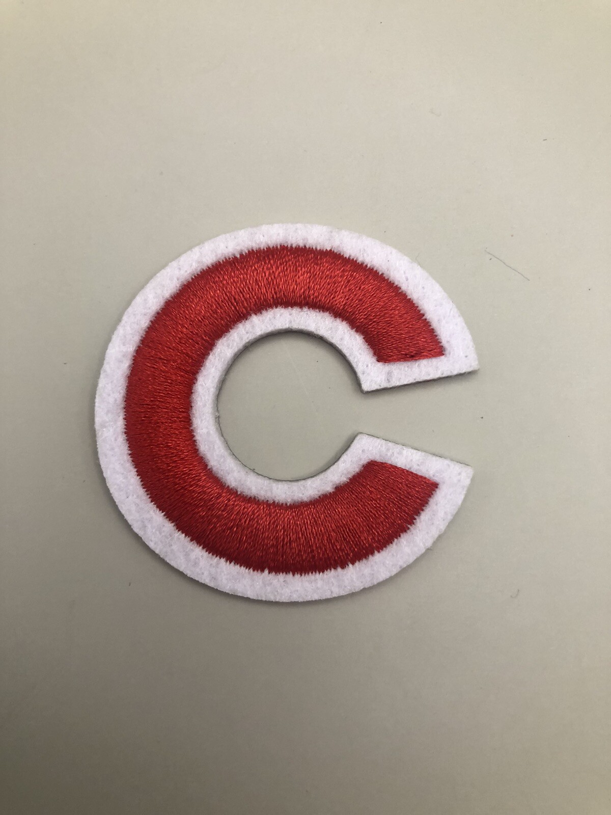 Chicago Cubs C Iron On Logo Patch 1.75”