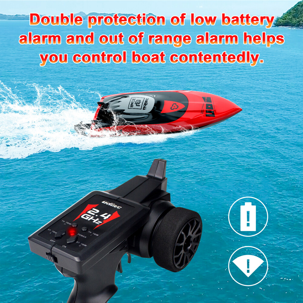 UDIRC RC Boat Brushless 40KM/H 2.4G Racing Remote Control Boat for Adult and Kid