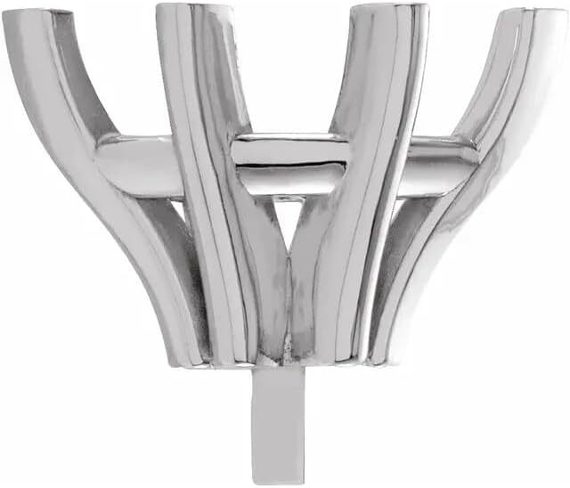 Sterling Silver Unset Marquise 6-Prong V-End Peg Setting